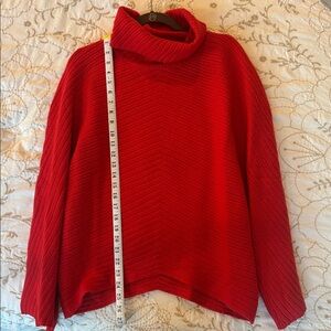 Moth Cozy Red Turtleneck Sweater